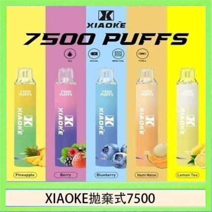 梟客XIAOKE一次性電子菸拋棄式7500口